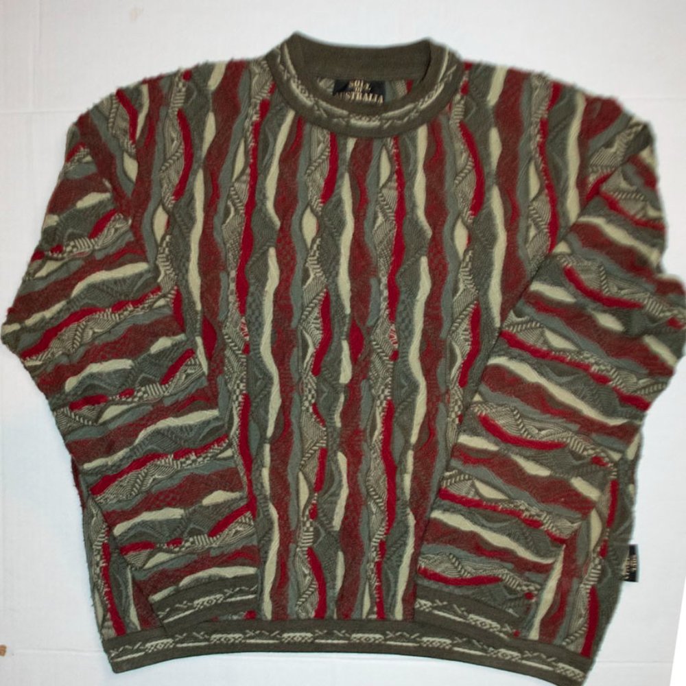COOGI Soul of Australia Sweater Vintage 80s 90s 100% Wool